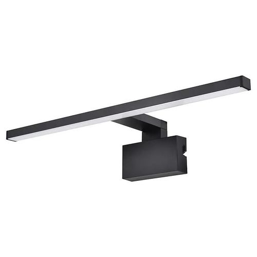 Réglette Led 3 En 1 Mur Miroir Meuble Noir L.50 Cm Ip44 1350lm Goodhome Craven