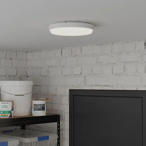 Hublot Almagro Led Intégrée Blanc Neutre Ip44 900lm 13w ¿28xl.6cm Blanc Goodhome