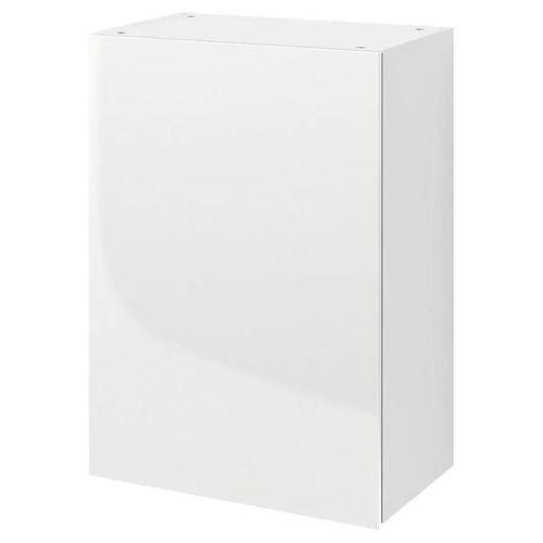 Meuble Haut De Cuisine Avec 1 Porte Goodhome Stevia Blanc L. 50 X H. 72 Cm