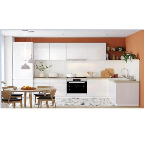Cuisine Complète Sans Électroménager Garcinia Blanc Brillant L. 180 Cm Goodhome