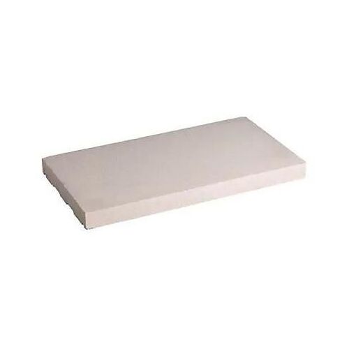 Dessus De Muret Plat Blanc 50 X 25 Cm