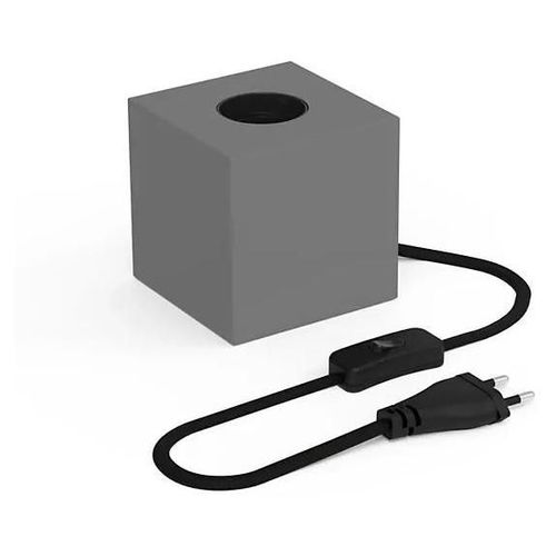 Support De Lampe De Table Holder E27 40w Ip44 Calex Gris H.8,5 Cm