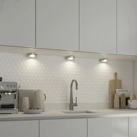 3 Spots Chardin Led Intégrée Blanc Neutre Ip20 450lm 9w L.12xl.11,8xh.3,9cm Chrome Goodhome