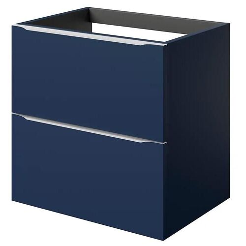 Meuble sous vasque à suspendre GoodHome Imandra bleu nuit mat L. 60 x H. 60 x P. 45 cm