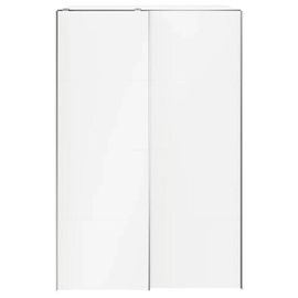 Armoire Penderie Portes Coulissantes Blanches Goodhome Atomia H. 225 X L. 150 X P. 63,5 Cm