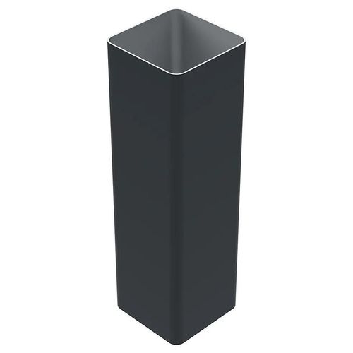 Poteau Belty 18 X 18 Cm En Aluminium À Sceller - Hauteur 250 Cm - Gris