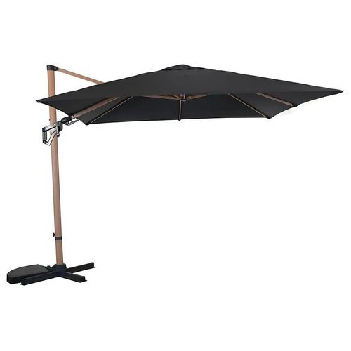 Parasol Déporté Cubic 3x3m Coloris Gris Proloisirs