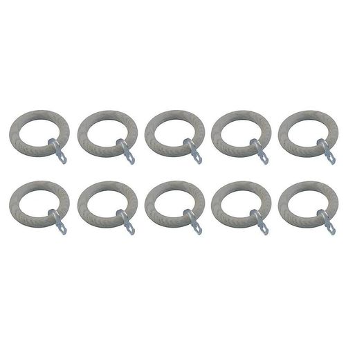 10 anneaux pour barre à rideau Chalki GoodHome ¿28 mm blanc