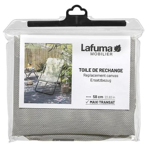 Toile De Rechange Et Têtière Pour Maxi Transat Couleur Seigle Ii Largeur Dossier 58cm Lafuma Mobilier
