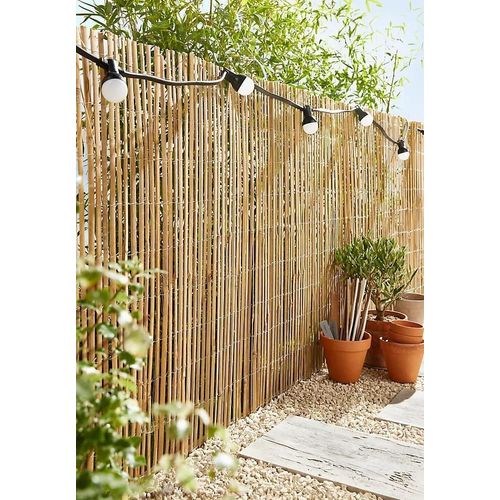 Canisse En Bambou Fendu Couleur Naturel L.3m X H.1 M