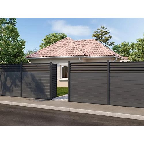 Panneau Persienne Neva L.179.1 X H.44,1 Cm Aluminium Anthracite