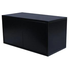 Étagère Murale Rectangulaire Avec Portes Goodhome Rigga Noir L. 60 Cm