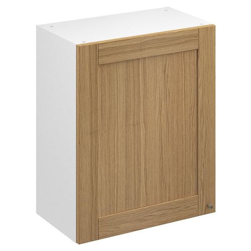 Meuble Haut De Cuisine Avec 1 Porte Goodhome Verbena Chêne Massif L. 60 X H. 72 Cm