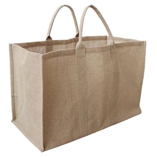 Sac À Bûches En Jute Coloris Naturel Charge Max 10kg