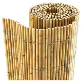 Canisse Bambou Refendu Occultant 60% - Brise-Vue Naturel 5 M - 1m / 1,5m / 2m - Linxor