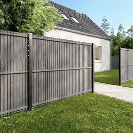 Kit Lamelles D'occultation Bois Gris H.153 Cm