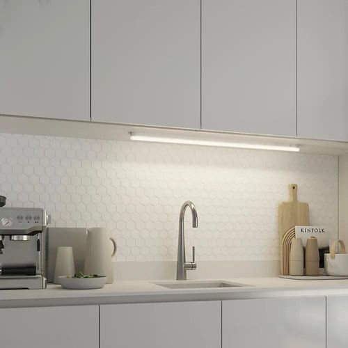 Réglette Sous Meuble Periera Led Intégrée Blanc Neutre Ip20 1250lm 11w L.91xl.2,4cm Blanc Goodhome