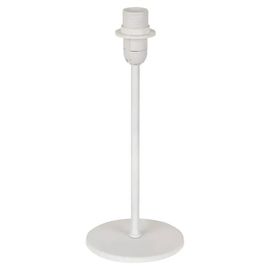 Pied De Lampe À Poser Métallique Blanc Corep Ø11 X H.27cm