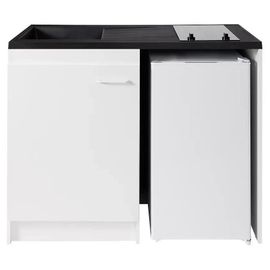 Kitchenette complète vitrocéramique blanc H. 94,5 x l. 120 cm