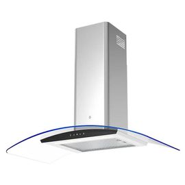 Hotte incurvée en verre inox GoodHome GHCG90LKSS, 90 cm