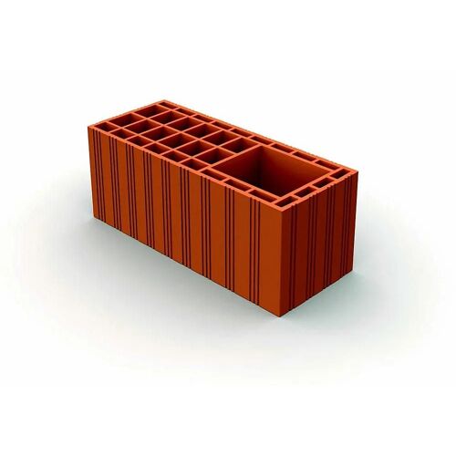 Poteau brique 20 x 20 x 50 cm terre cuite
