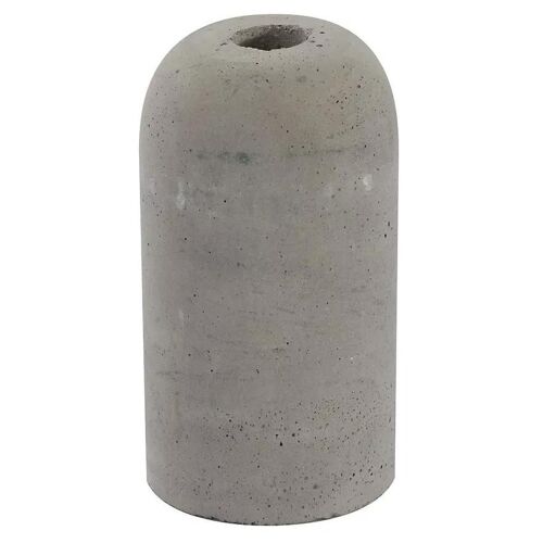 Douille E27 Chacon en béton couleur gris