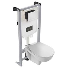 Pack WC suspendu avec bâti + WC sans bride, Jacob Delafon Louis