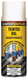 Aérosol blanc satiné RAL9010 400ml peinture de maintenance - SINTO - 920390