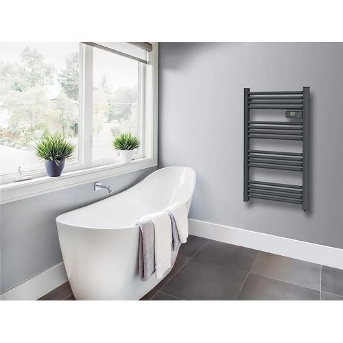 Sèche-serviettes électrique à inertie sèche Carrera Alani 750W gris anthracite