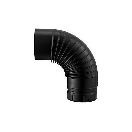 Coude émaillé noir mat 90° ø150 mm Poujoulat
