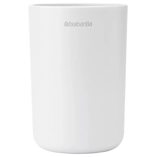 Porte brosse à dents avec séparateur effet grès blanc Renew Brabantia