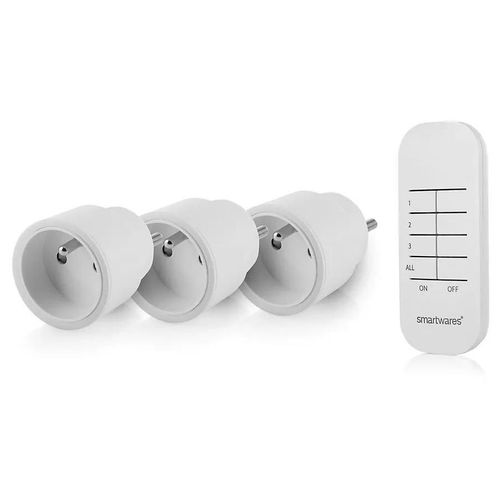 Kit 3 prises commandées Smartwares 2300W