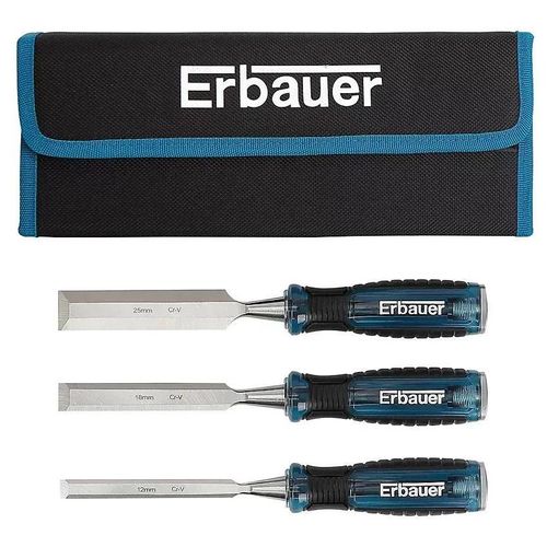 Ciseau à bois Erbauer, 3 pièces (12, 18 et 25 mm)