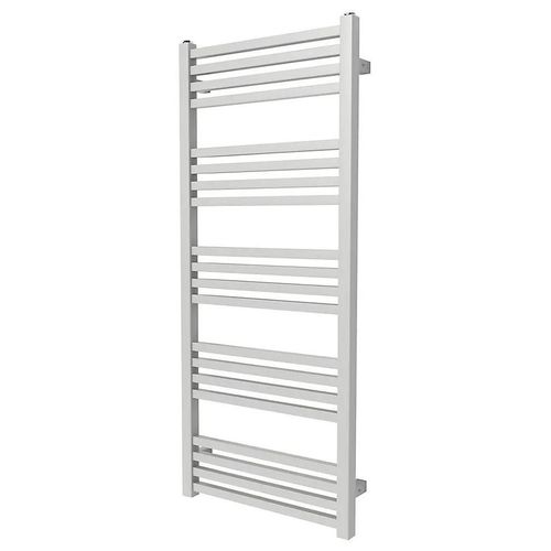 Sèche-serviettes eau chaude en acier GoodHome Duala gris 20 barres - 438 W