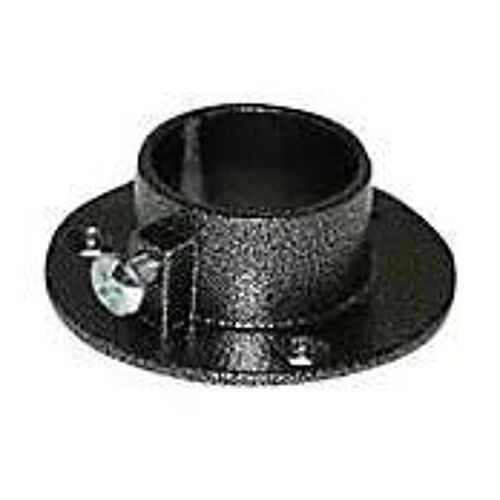 2 naissances aluminium noir pour tringle de penderie Ø2,5 cm