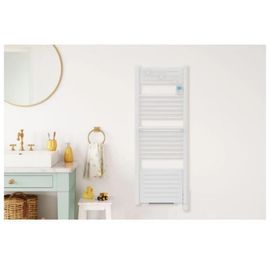 Sèche-serviette électrique à inertie fluide Noirot Actibain 750W + soufflerie 1000W