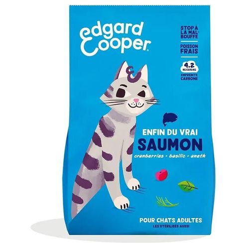 Croquette Pour Chat Adulte Au Saumon 4kg Edgard Cooper