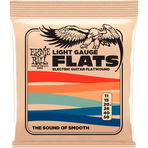 Ernie Ball 2580 - Jeu De Cordes ?Lectrique Flats Light - 11-50