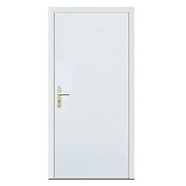 Porte de service acier galvanisé et pvc Hormann Securiserv blanc 90 x h.204,8 cm poussant droit