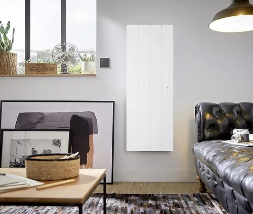 Radiateur électrique à inertie sèche Noirot Fontea Blanc 1000 W Vertical
