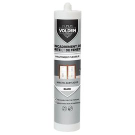 Mastic acrylique porte et fenêtre Volden blanc 280ml