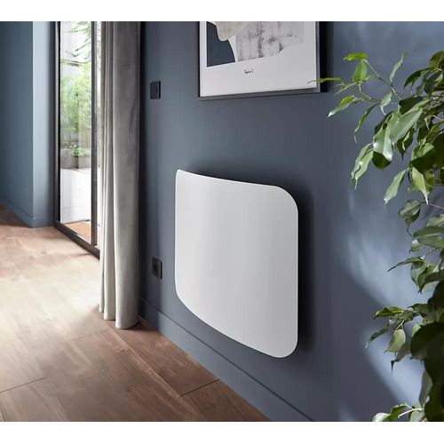 Radiateur à inertie pierre naturelle Mazda Curvado Dual Kherr blanc 1000 W