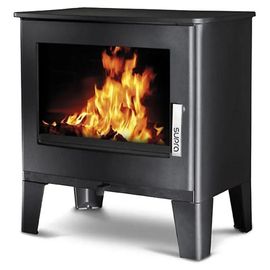 Poêle à bois en fonte Supra Ario noir en fonte 7kW 170m²