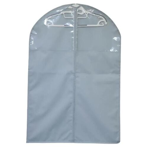 Housse de rangement pour vêtement H. 90 cm x L. 60 cm Pratiks gris clair