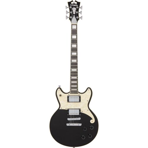 D'angelico Premier Brighton Black Flake Guitare Électrique Avec Housse