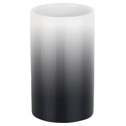Gobelet de salle de bains en céramique, blanc et noir, Spirella Tube Gradient