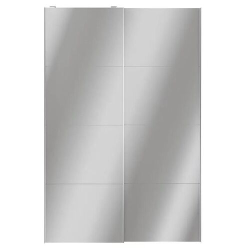 Portes de placard coulissantes 2 vantaux panneaux miroir GoodHome Atomia H. 225 x L. 150 x ép. 5,5 cm