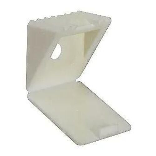 Lot de 8 taquets d'étagère à visser Contractor H. 18 cm blanc