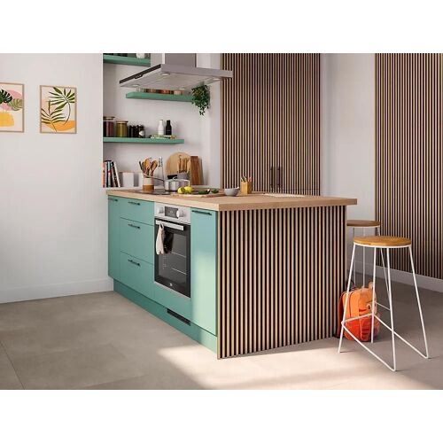 Panneau MDF noir avec lamelles 60 x 280 cm