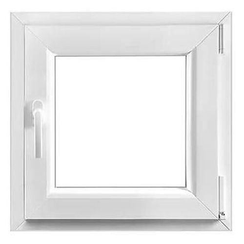 Fenêtre 1 vantail oscillo-battante, tirant droit double vitrage GoodHome en PVC blanc l.55 x H.63 cm